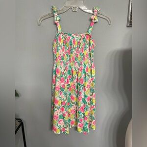 Cynthia Rowley Kids 🍋 🍍 Flower Smocked Sun-dress 10/12